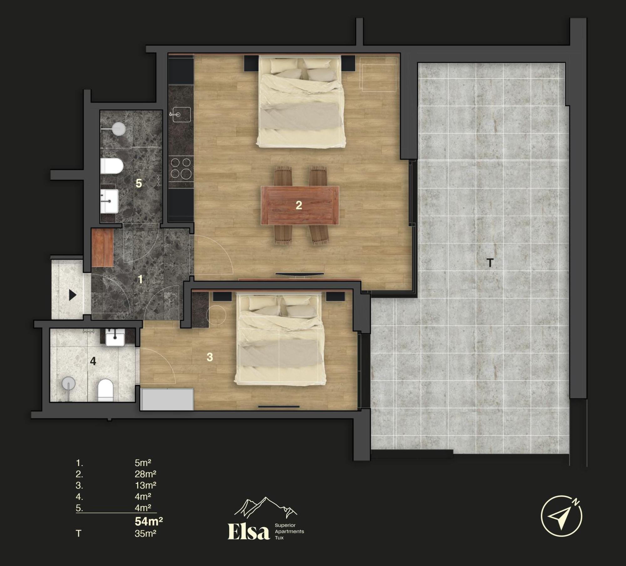 Elsa Spa Apartments Tux Exterior foto